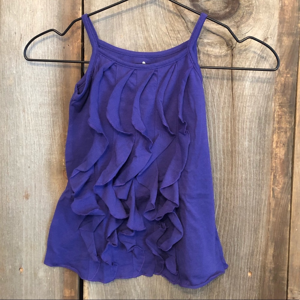 2013 Old Navy Ruffle Tank Top in Purple Blue Size Small 6 7 Girls